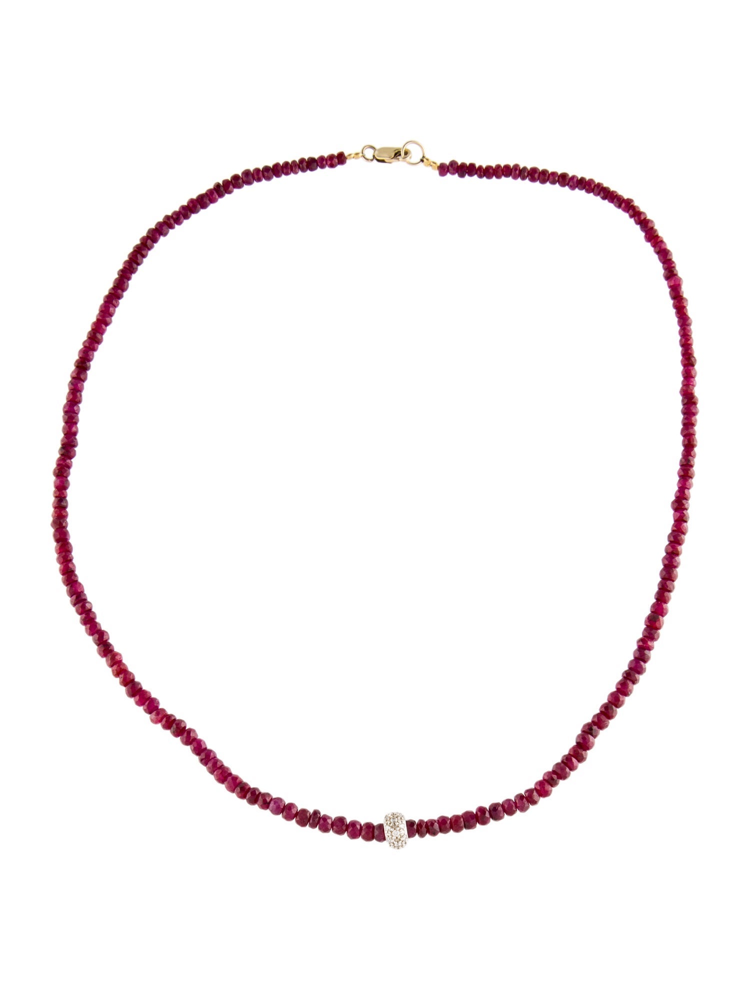 Necklace 14K Ruby & Diamond