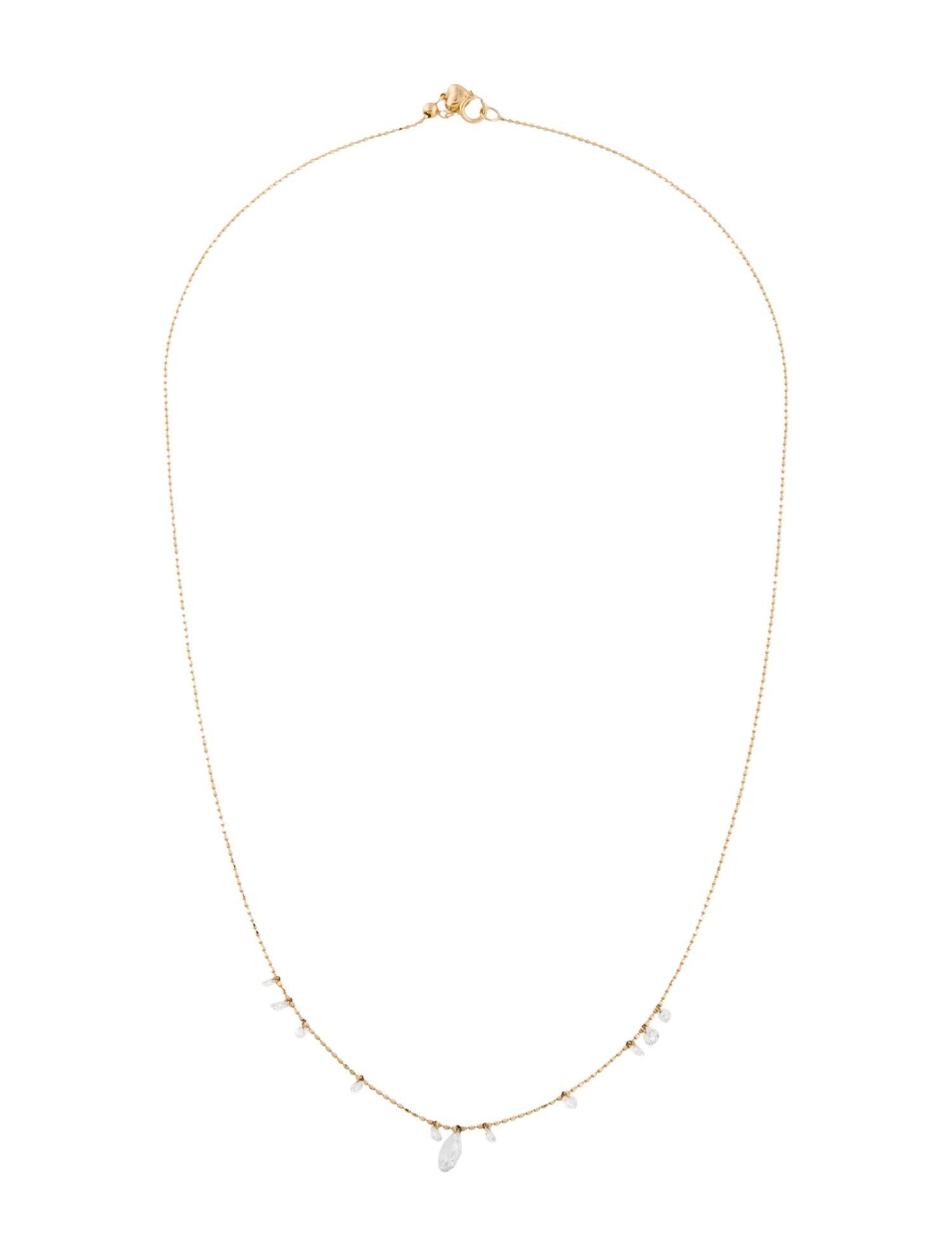 Necklace 18K 1.23ctw Lab-Grown Diamond Floating Station