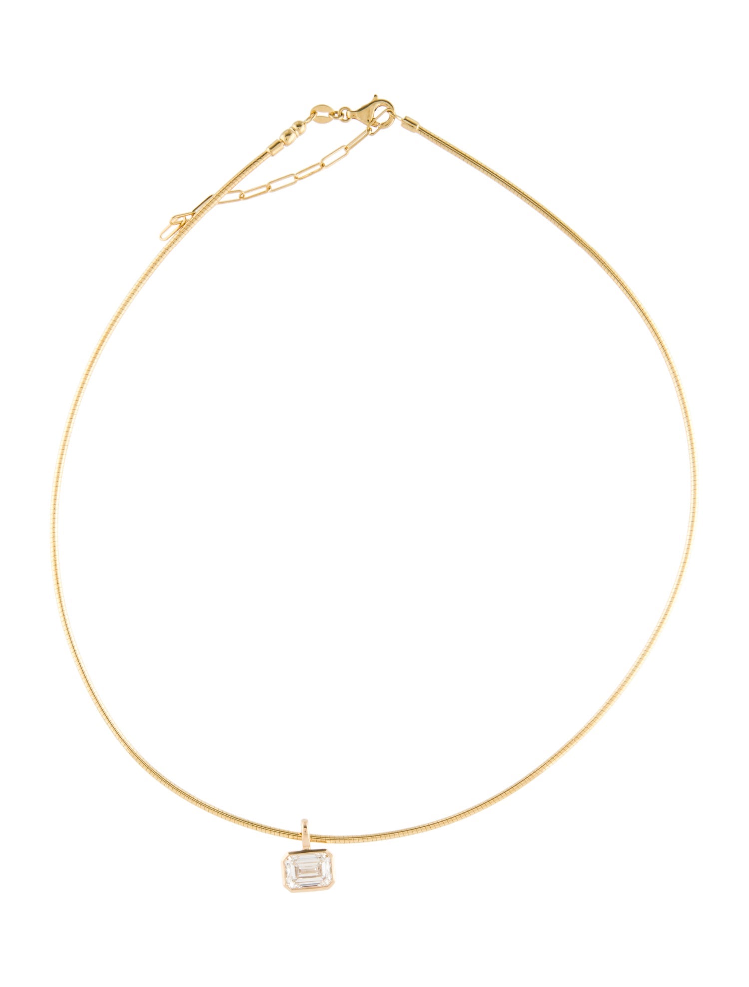 Necklace 14K 2.00ct Lab-Grown Diamond Pendant