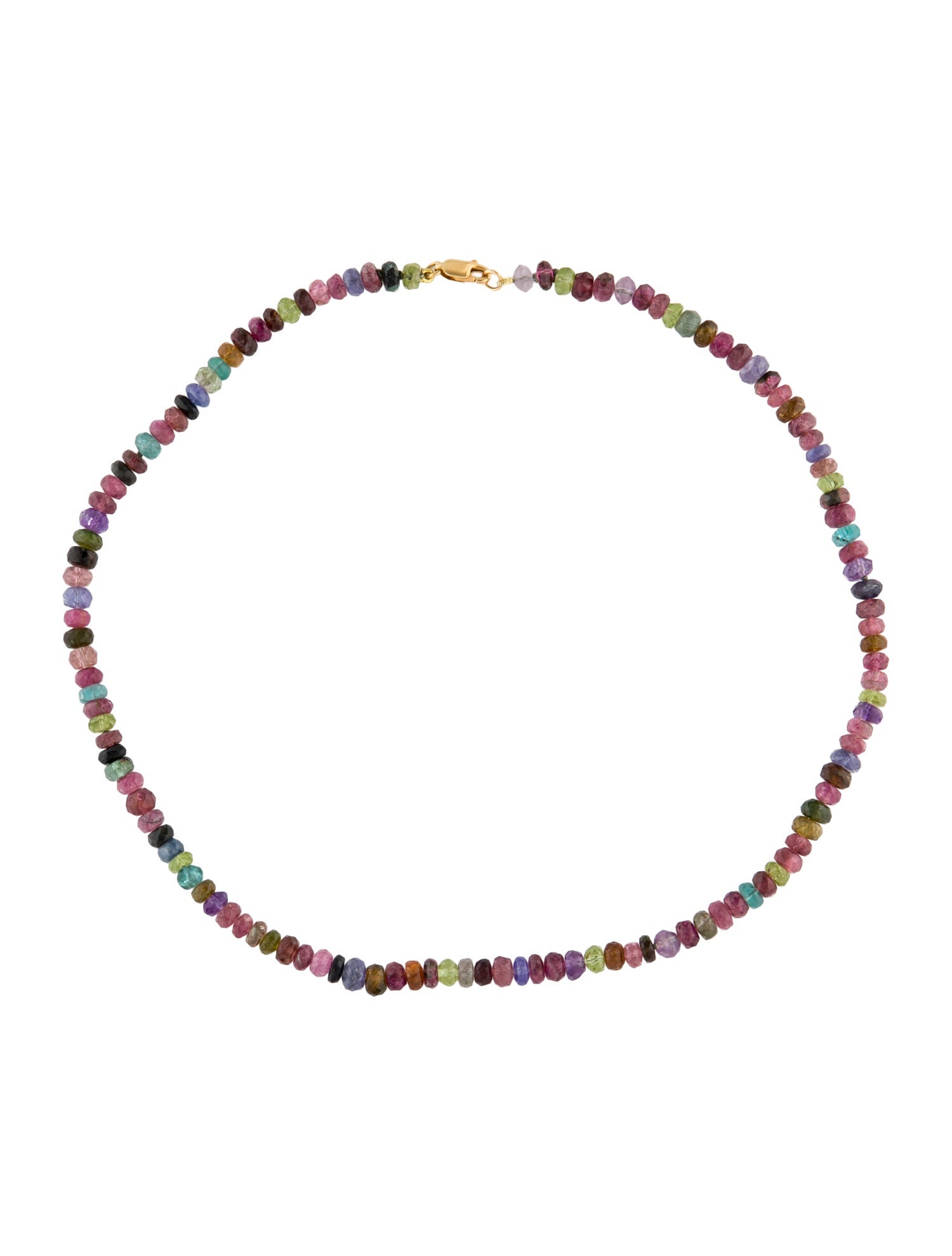 Necklace 18K Multistone Bead Strand