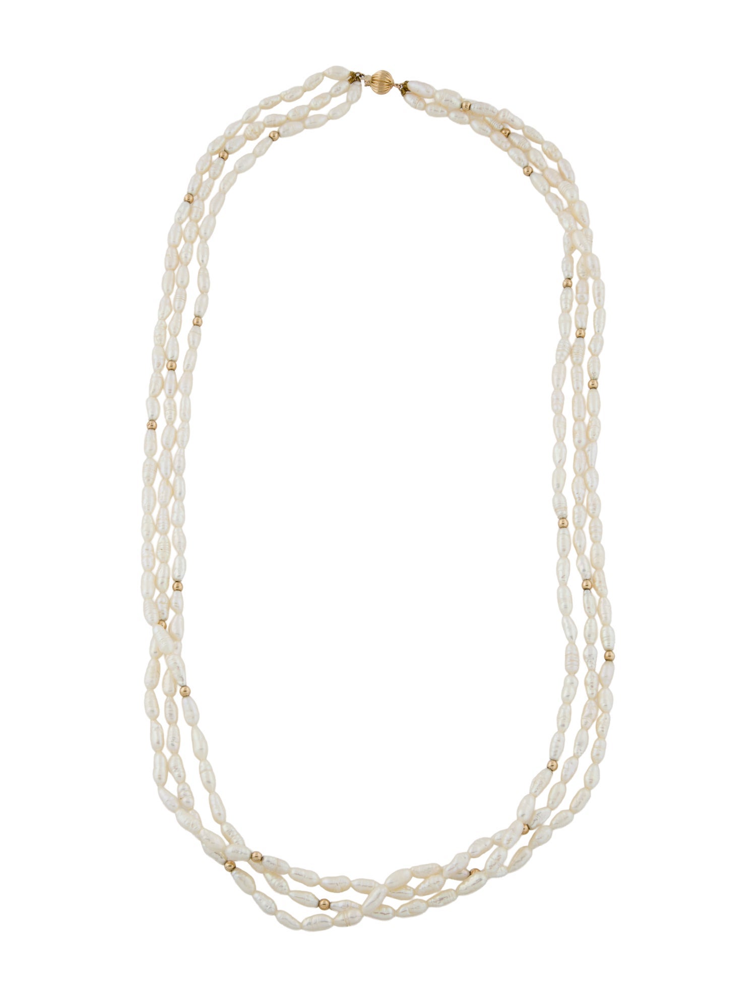 Necklace 14K Pearl Multistrand