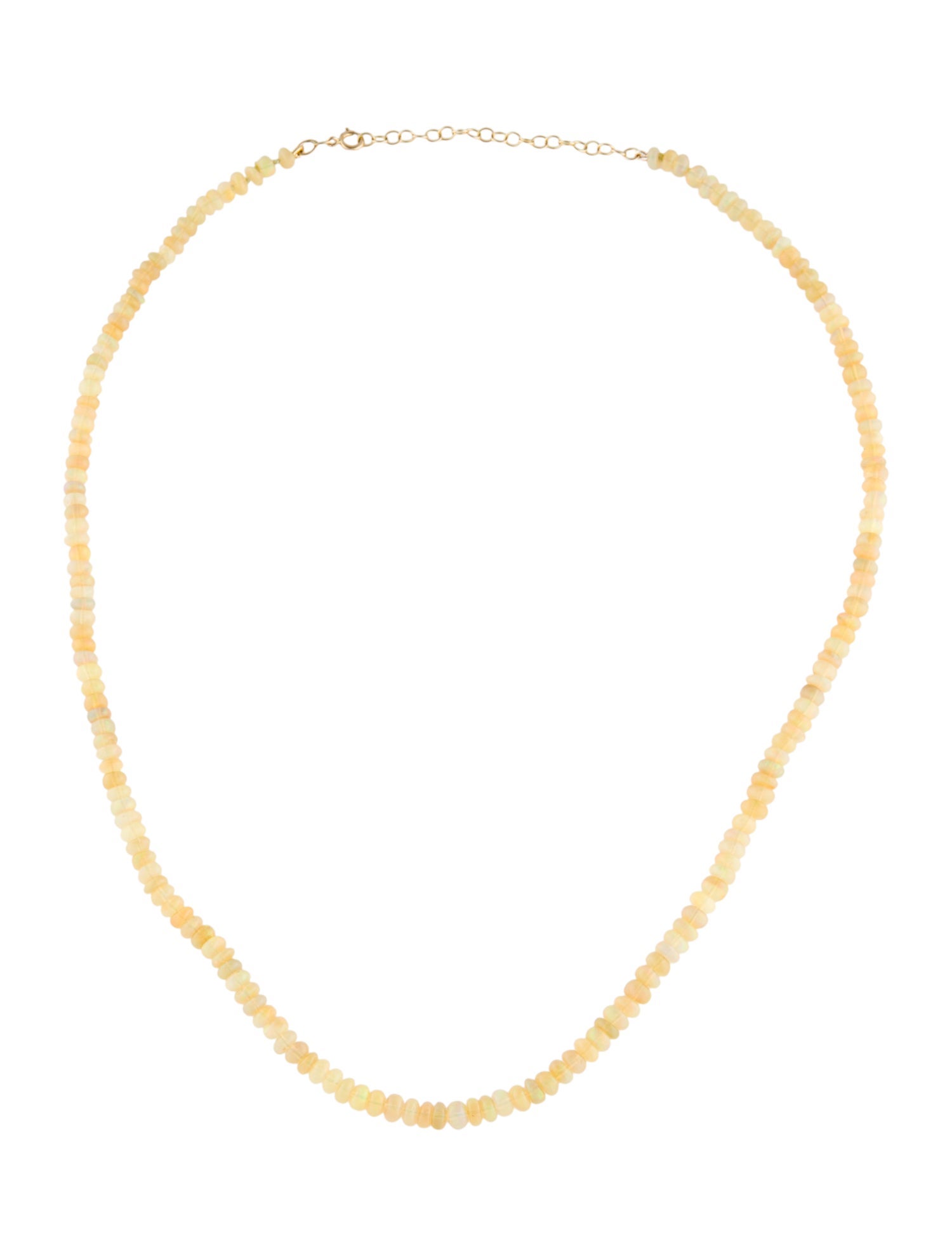 Necklace 14K Opal Beaded