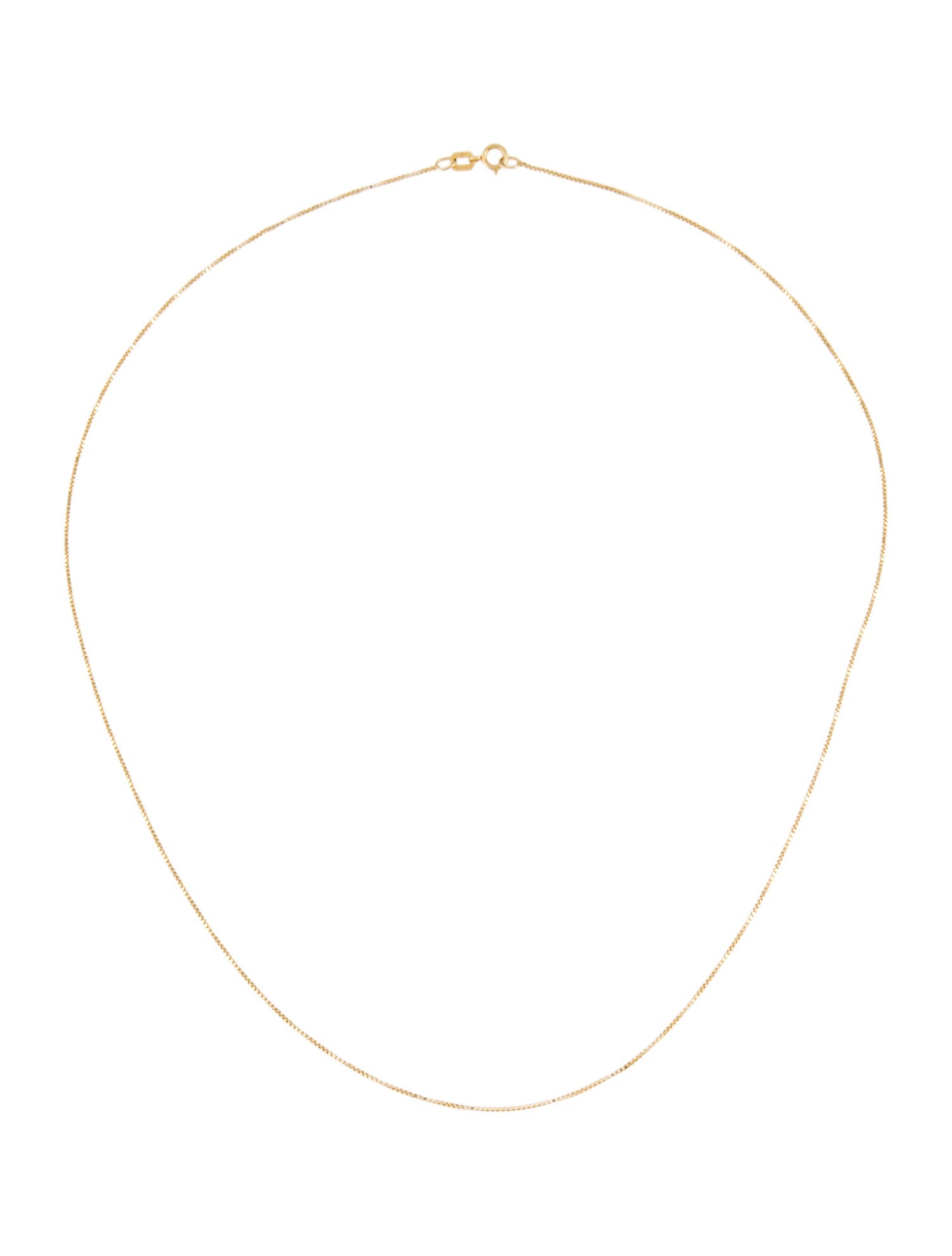 Necklace 14K Dainty Box Chain