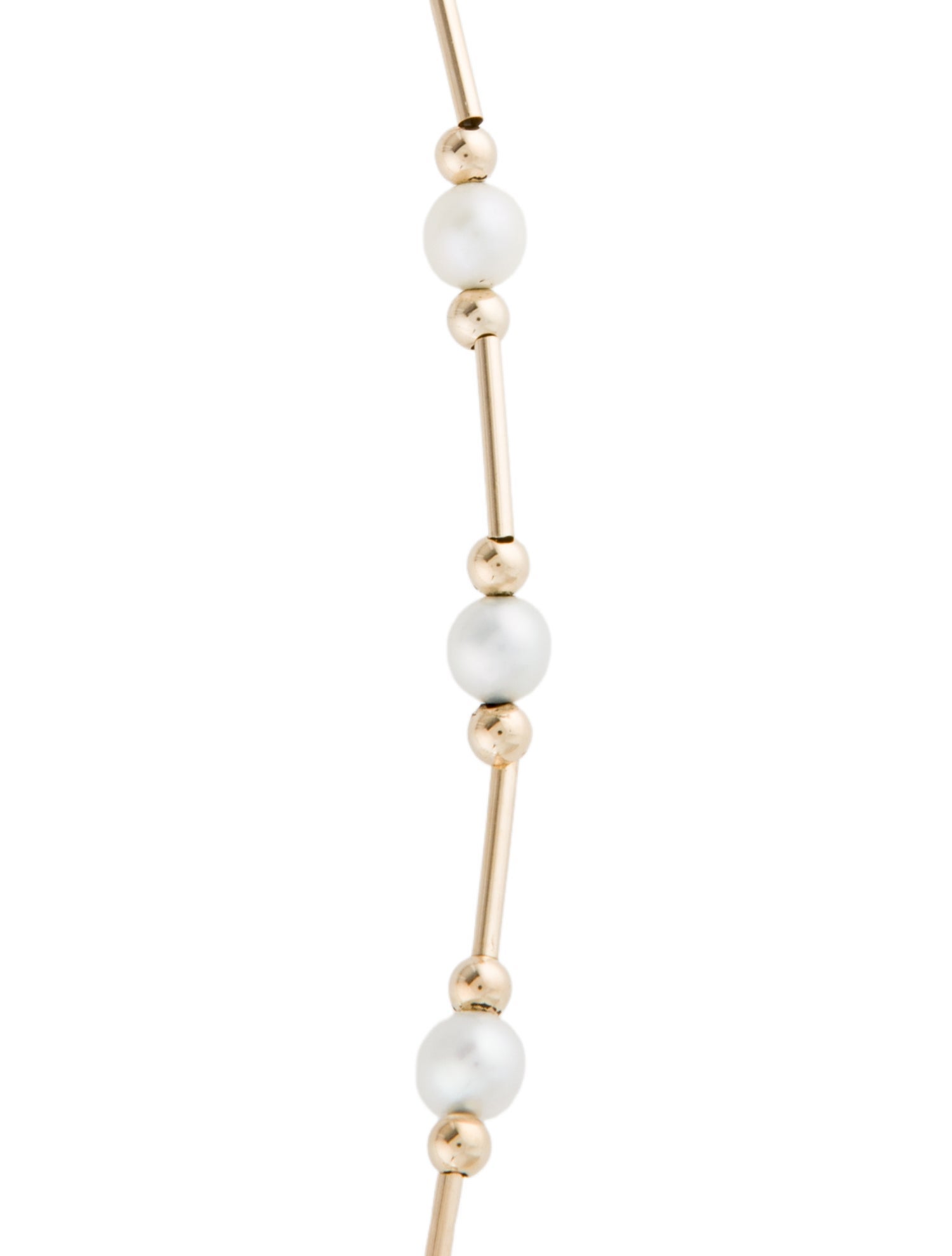 Necklace 14K Pearl Station Collar