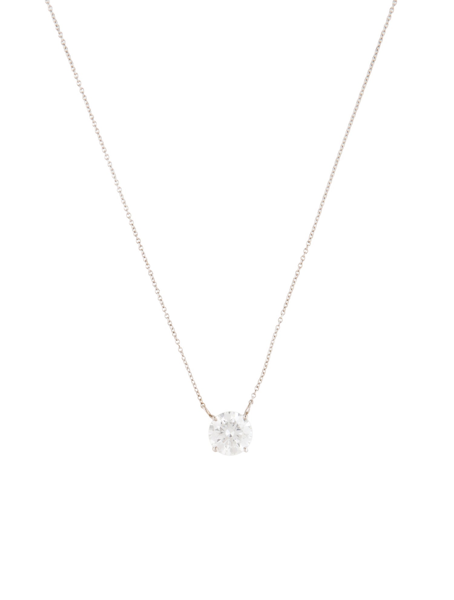 Necklace 14K 2.43ct Lab-Grown Diamond Solitaire Pendant