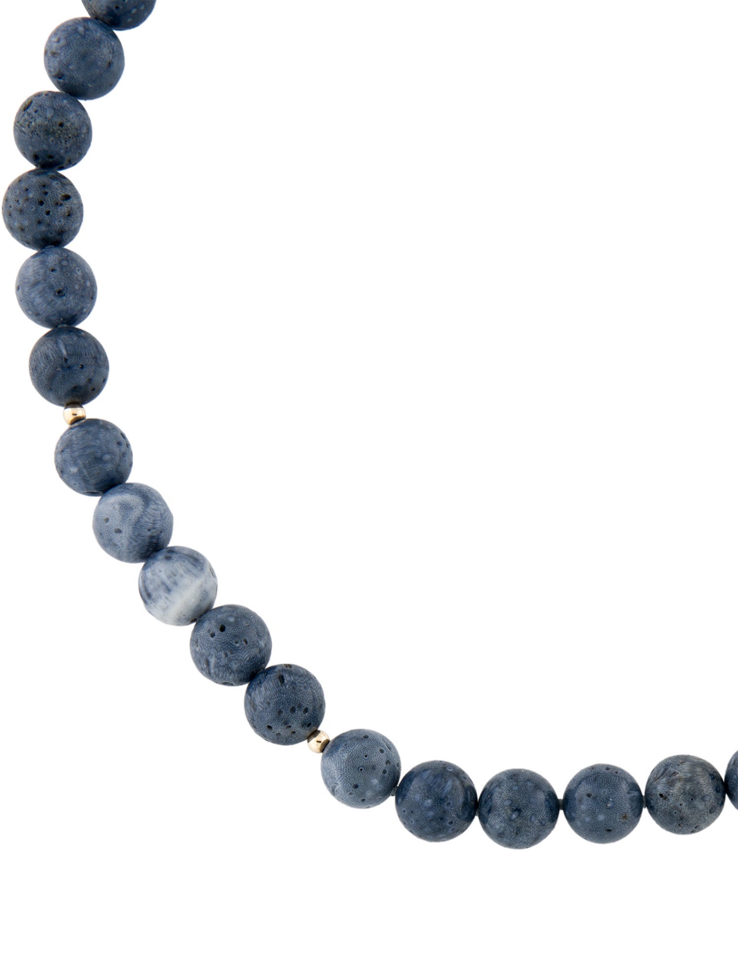 Necklace 14K Dyed Coral Bead Strand