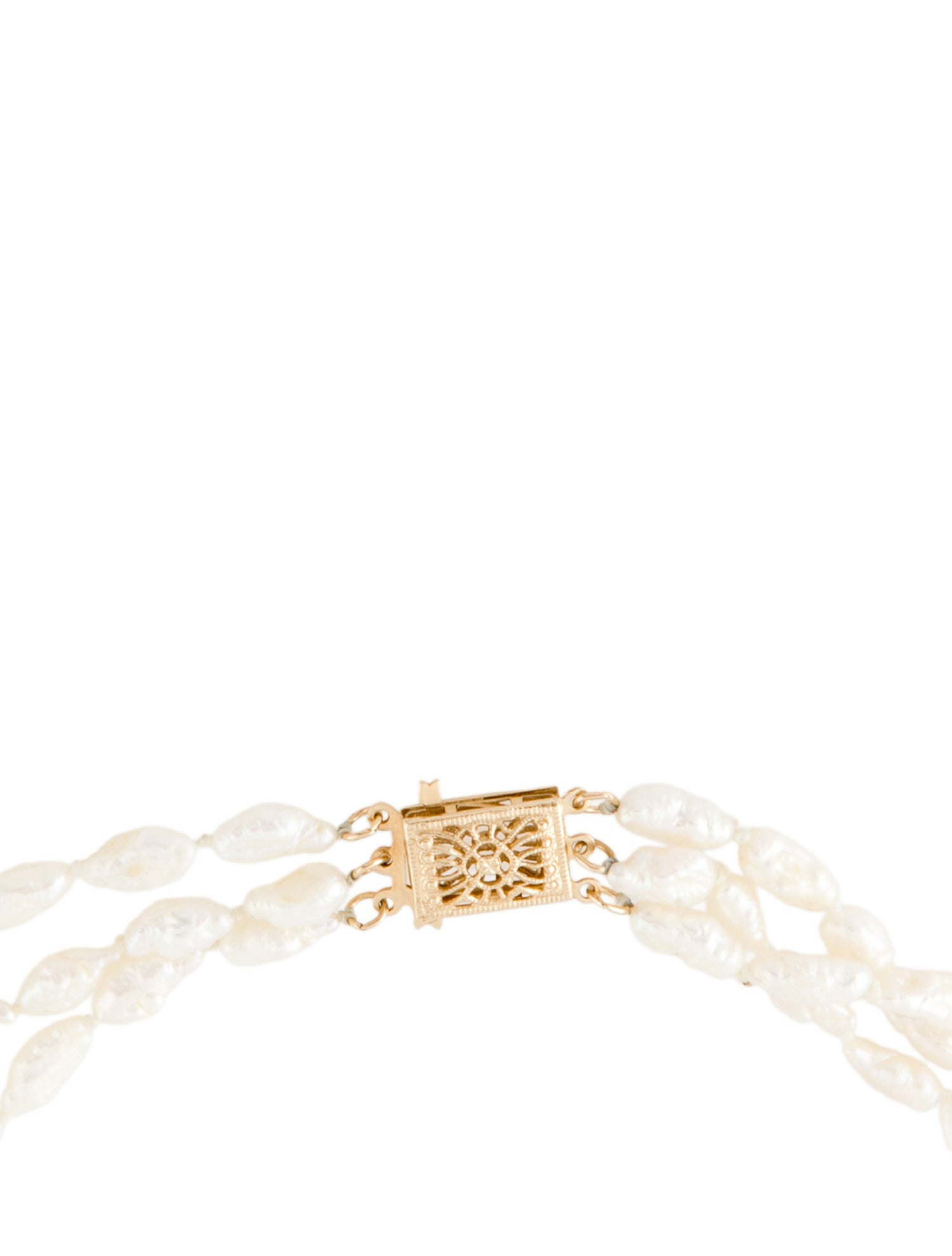 Necklace 14k Pearl Multistrand
