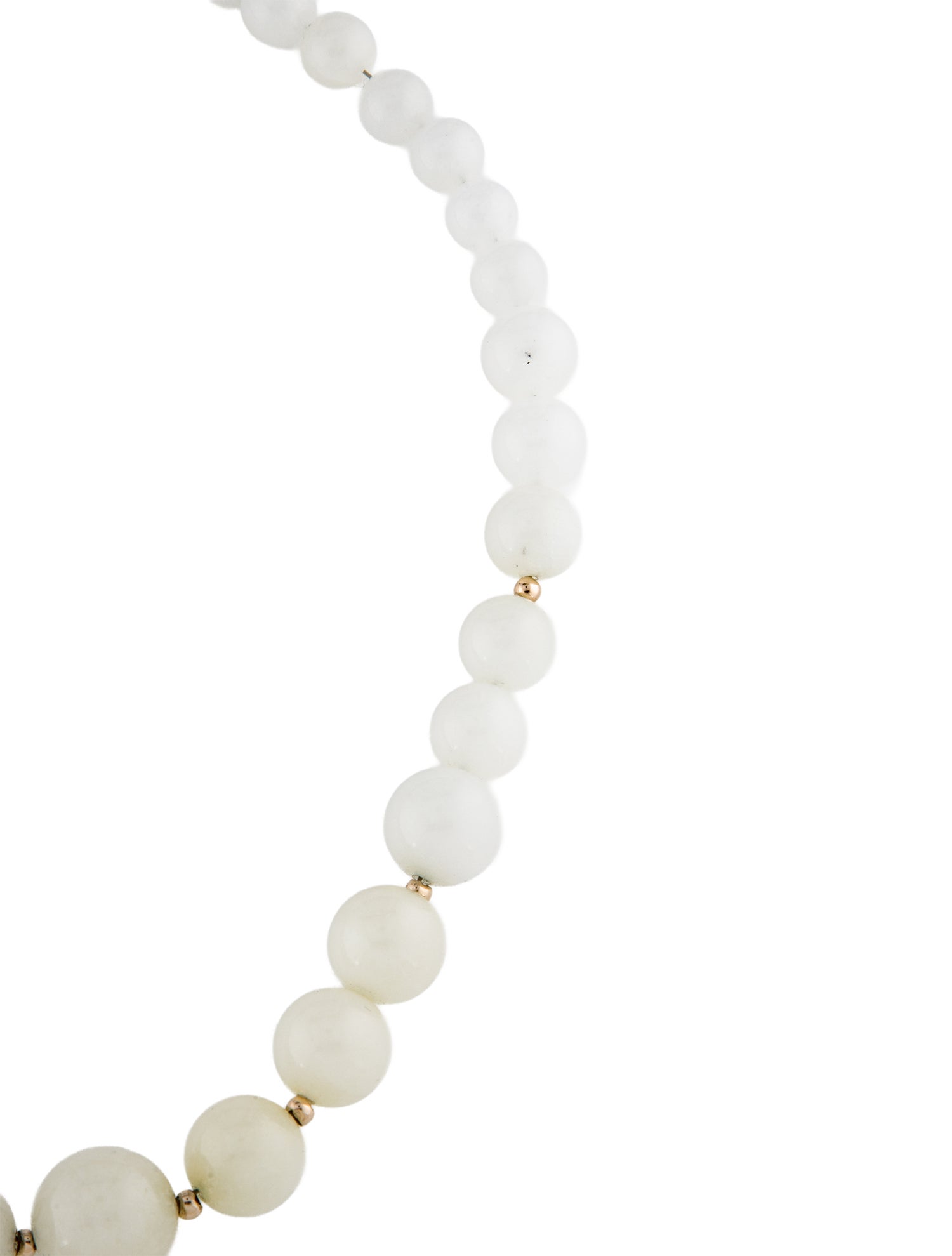 Necklace 14K Quartzite Graduated Bead Strand