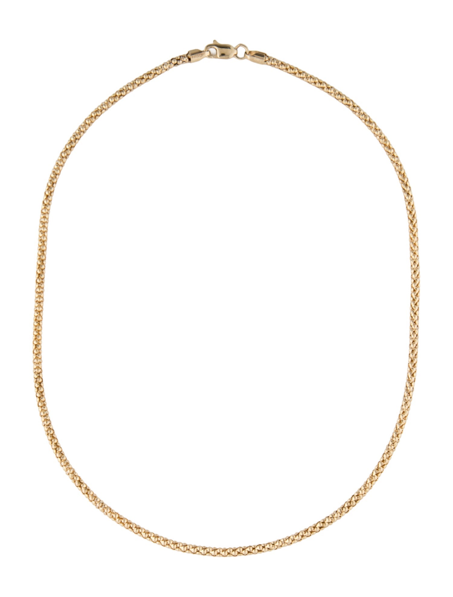 Necklace 14K Textured Chain