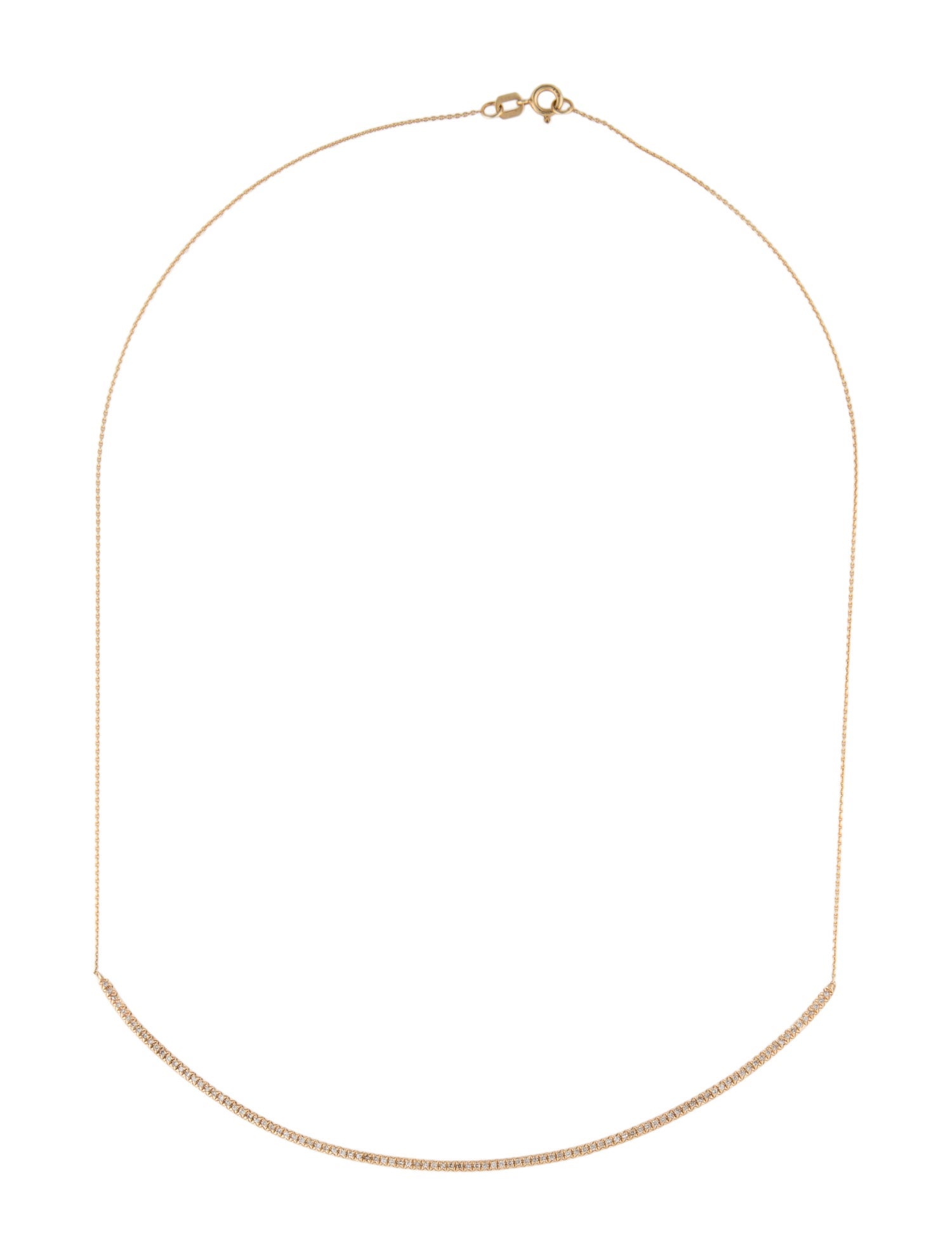 Necklace 14K Diamond Bar Pendant