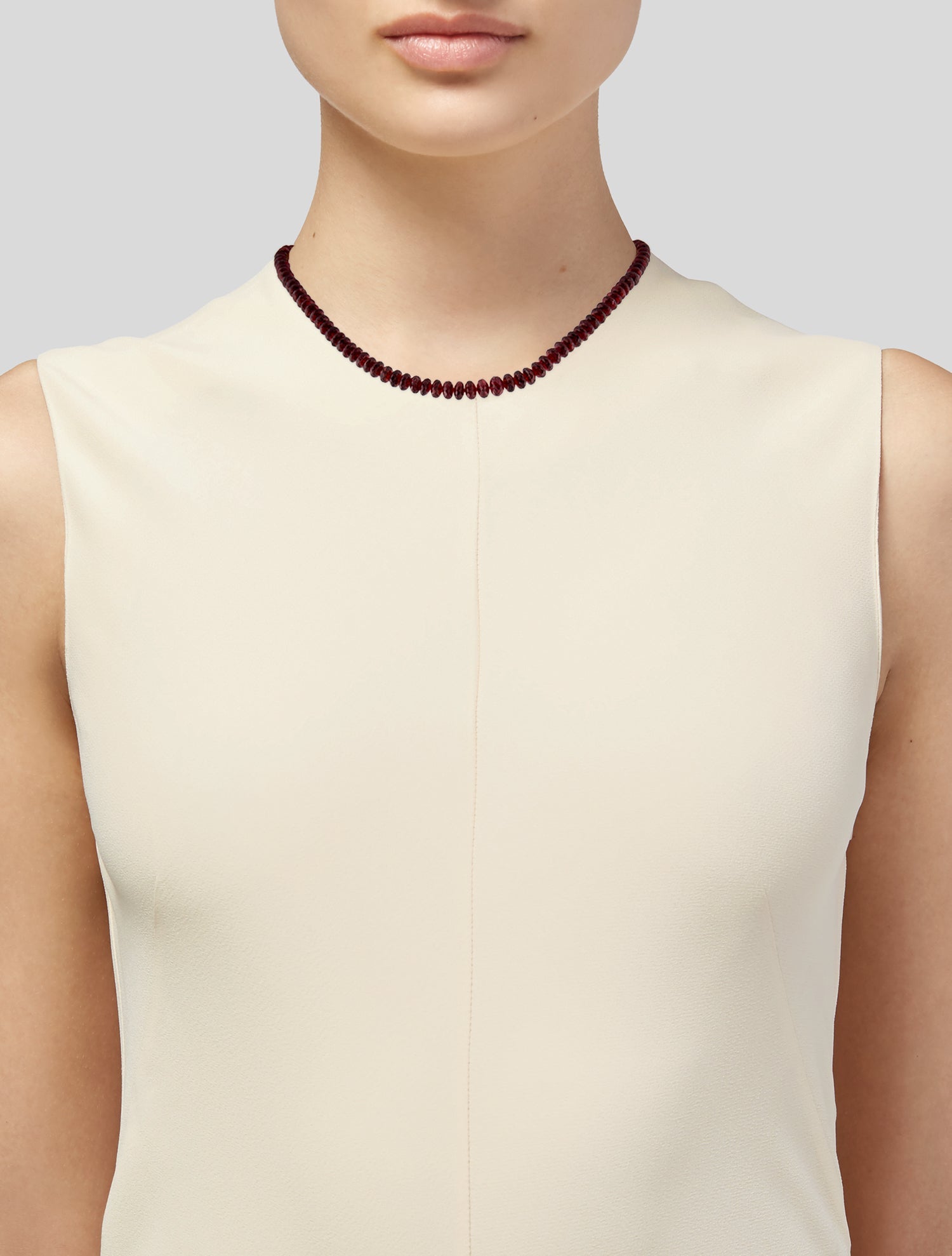Necklace 14K Garnet Bead Strand