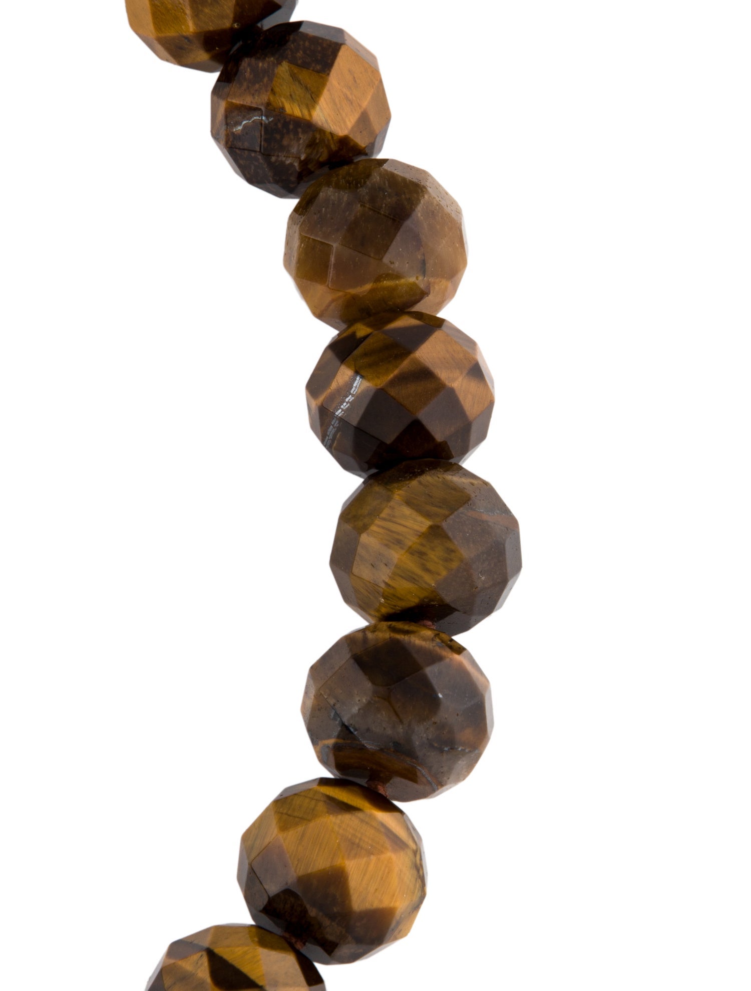 Necklace 14K Tiger's Eye Bead Toggle
