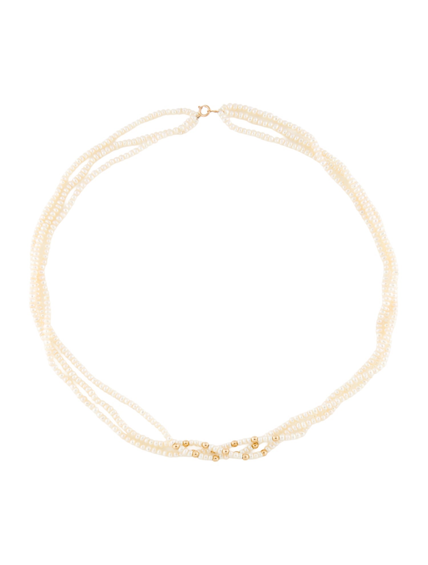 Necklace 14K Pearl Multistrand