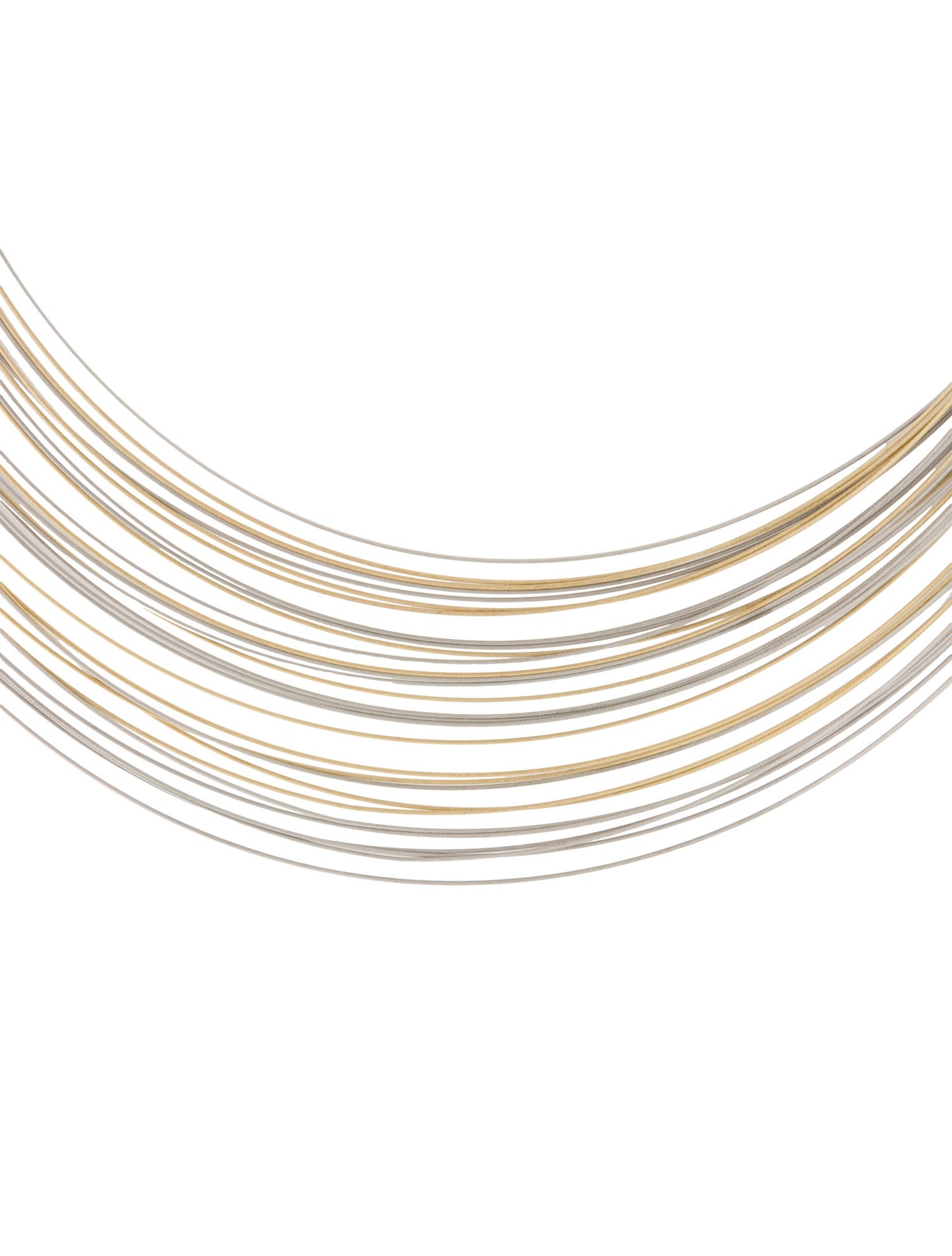 Necklace 14K Two-Tone Multistrand Collar