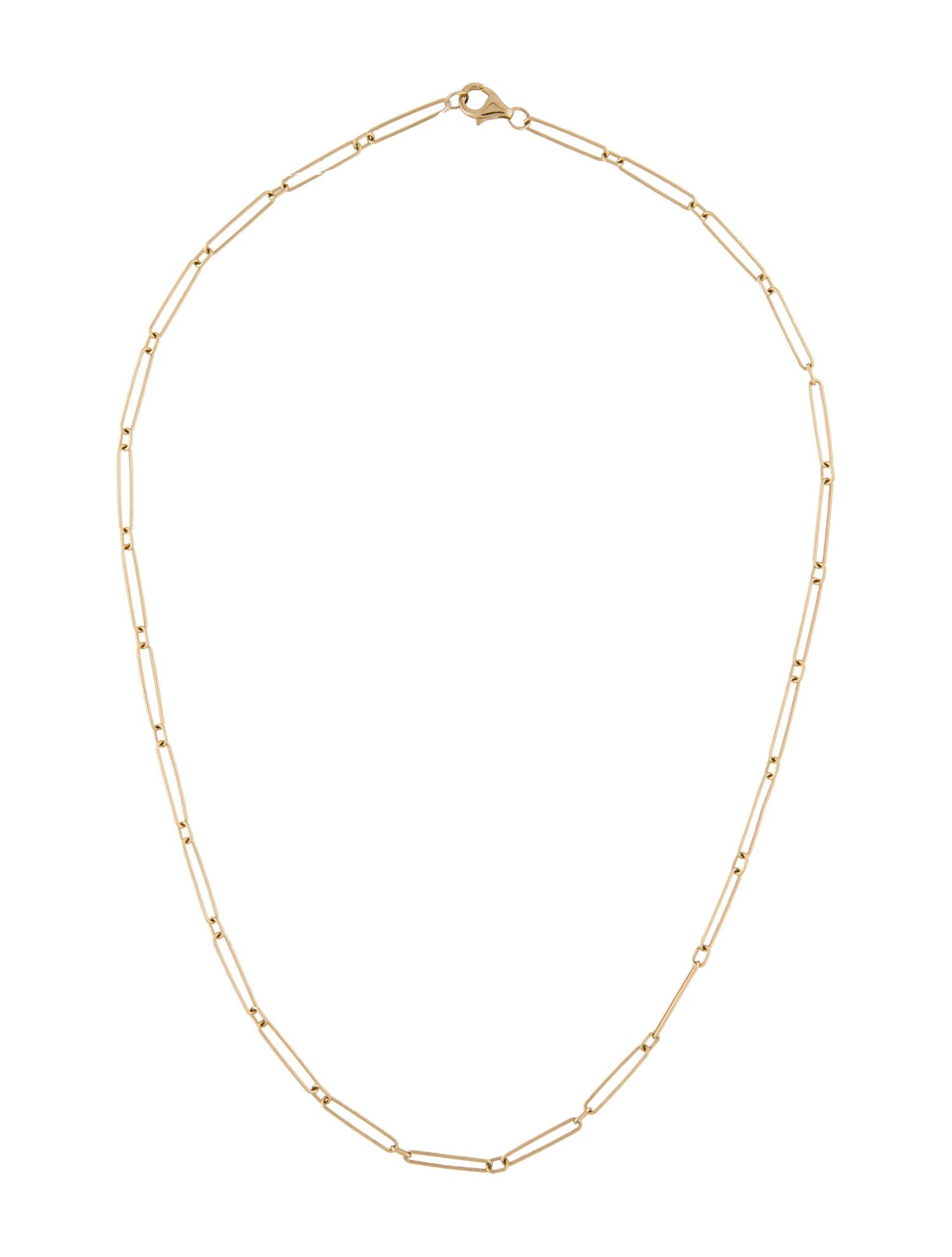 Necklace 14K Paperclip Link Chain