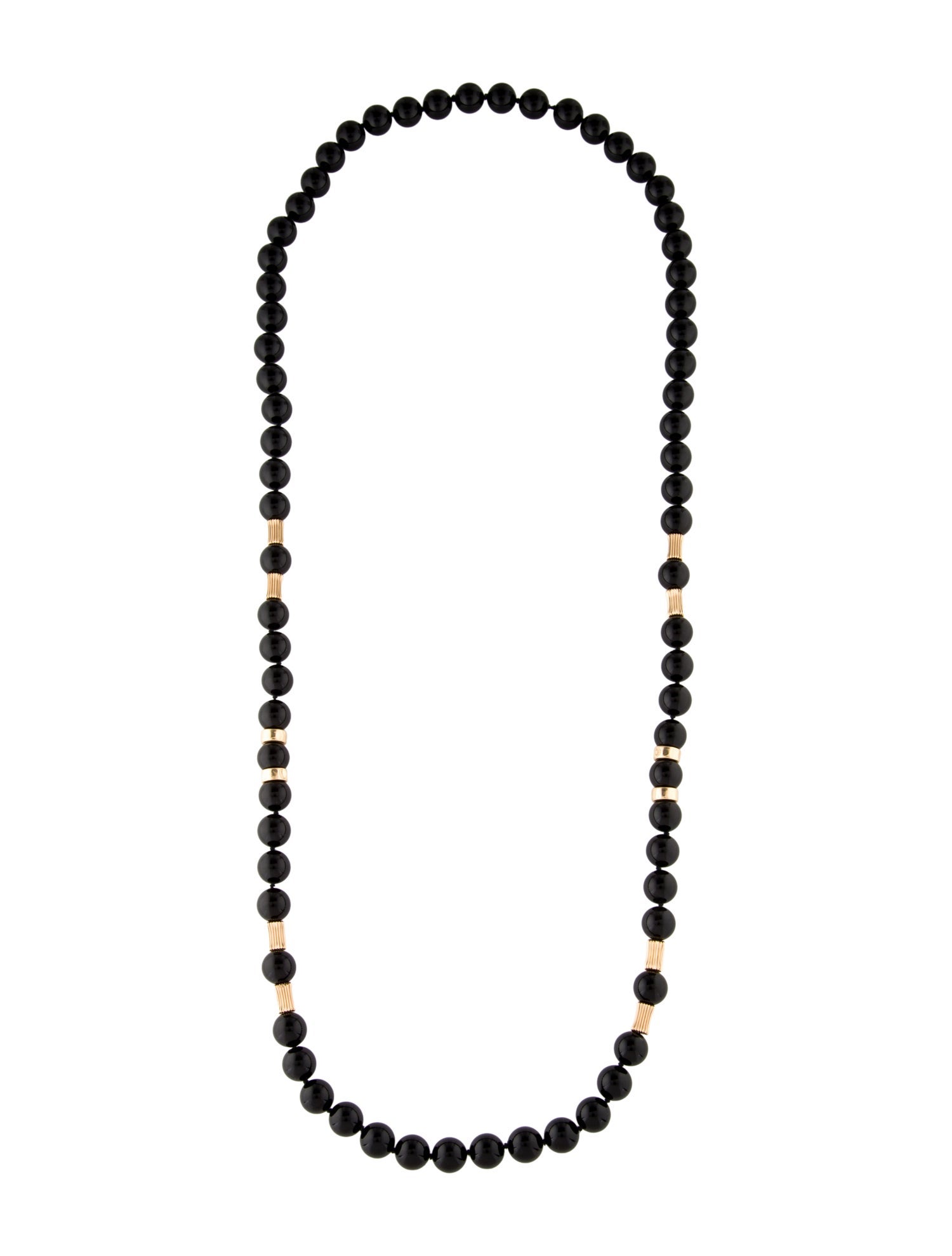 Necklace 14K Onyx Beaded