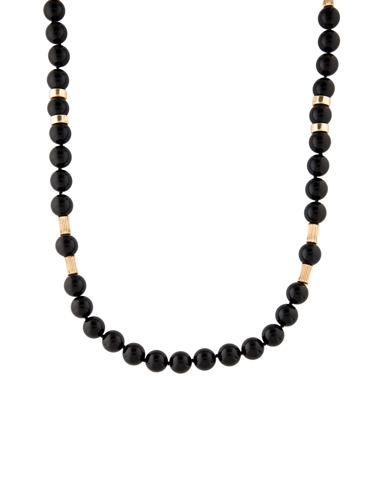 Necklace 14K Onyx Beaded