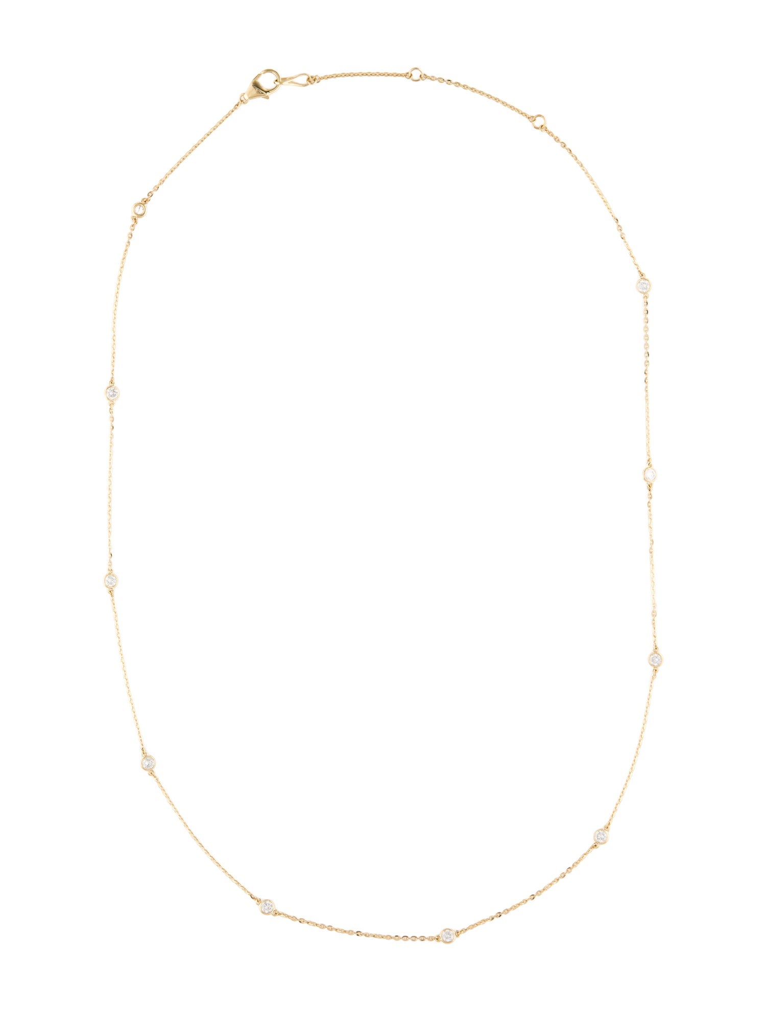 Necklace 14K Diamond Station