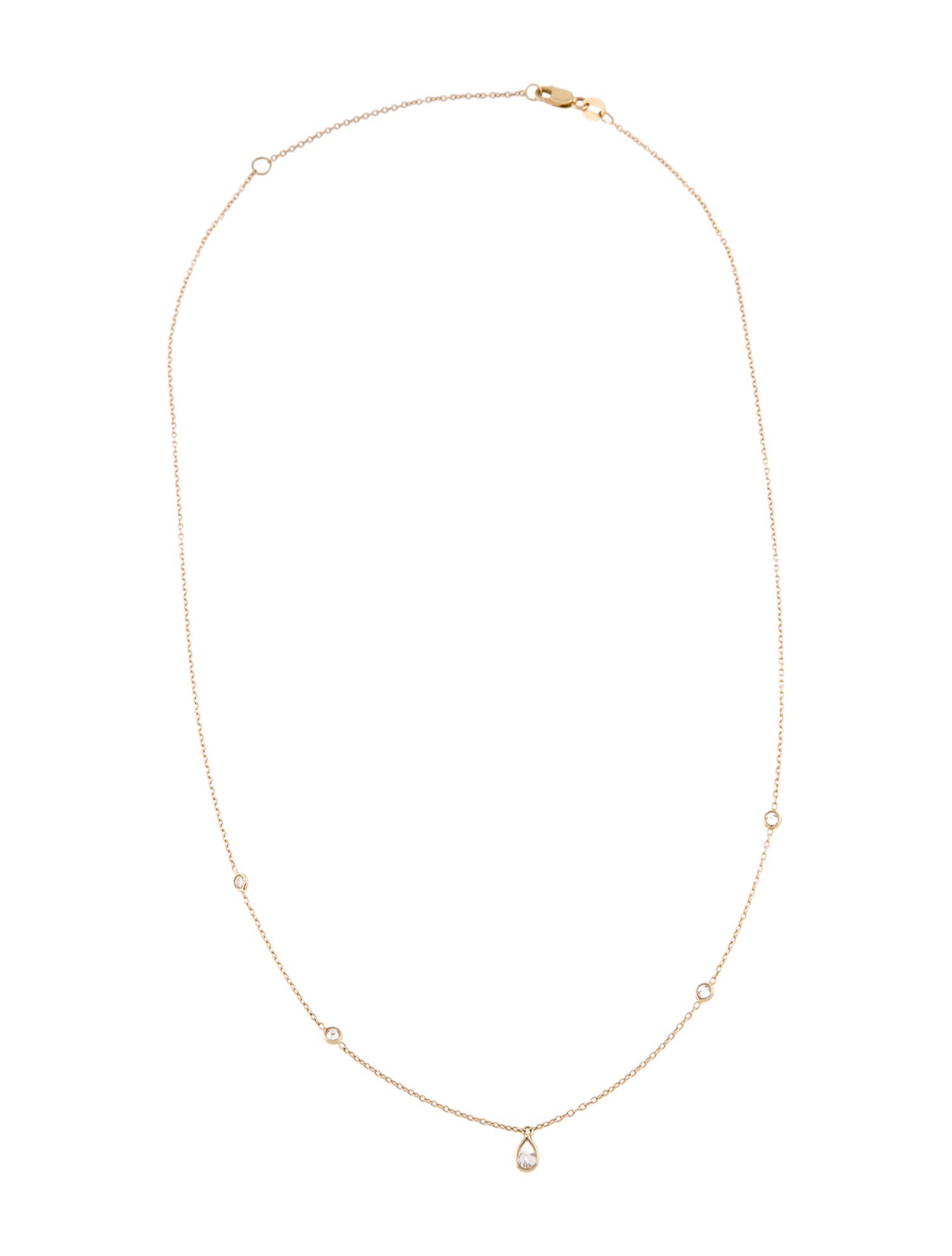 Necklace 14k Diamond Station