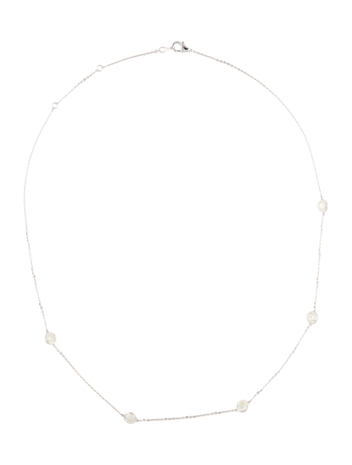 Necklace 14K 2.00ctw Diamond Station