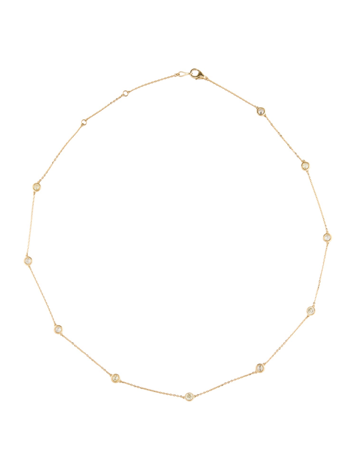 Necklace 14K 1.84ctw Diamond Station