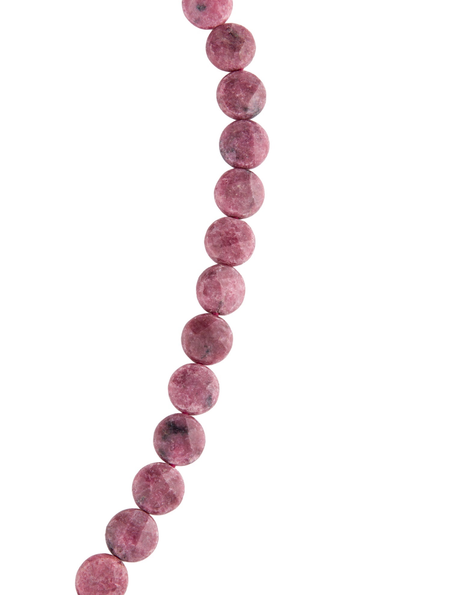 Necklace 14K Rhodonite Beaded