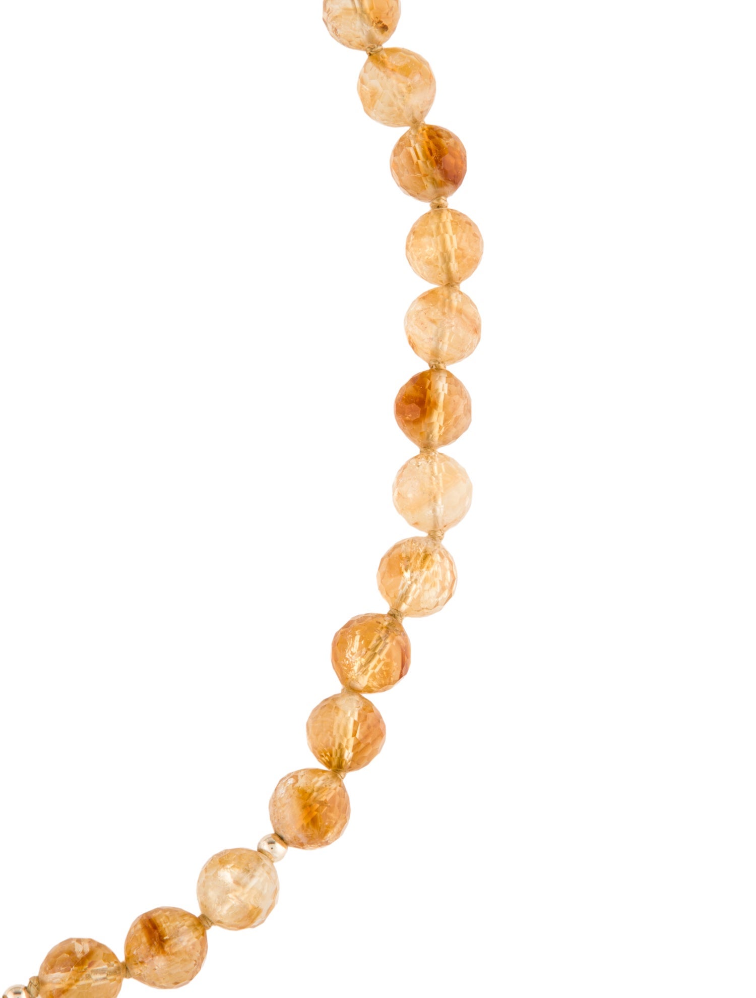 Necklace 14K Citrine Beaded
