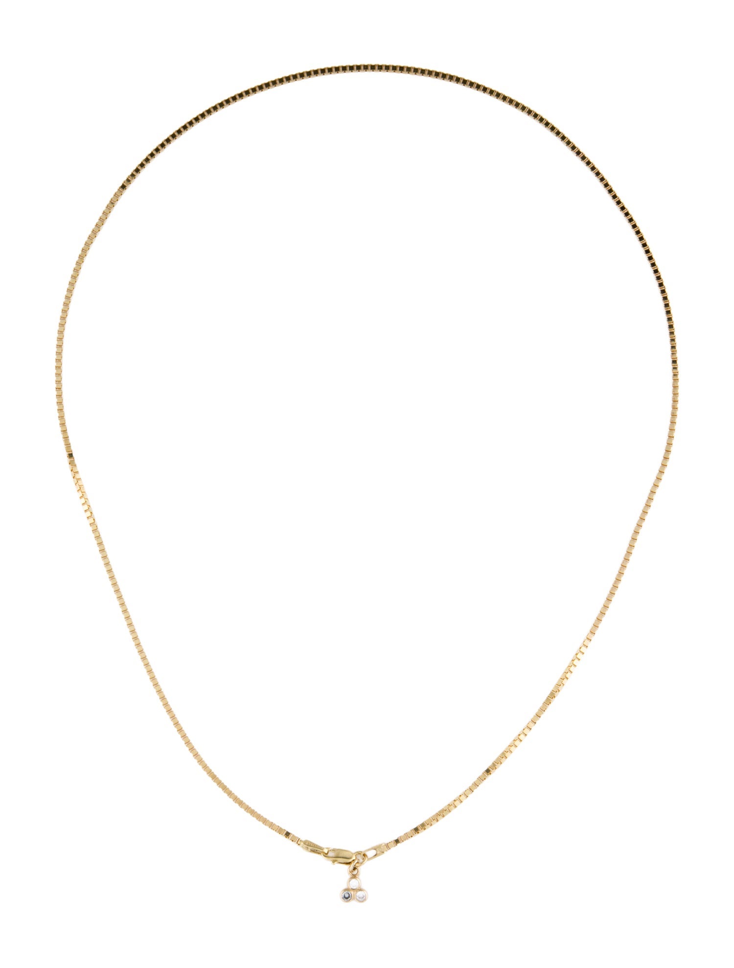 Necklace 14K Diamond Box Chain