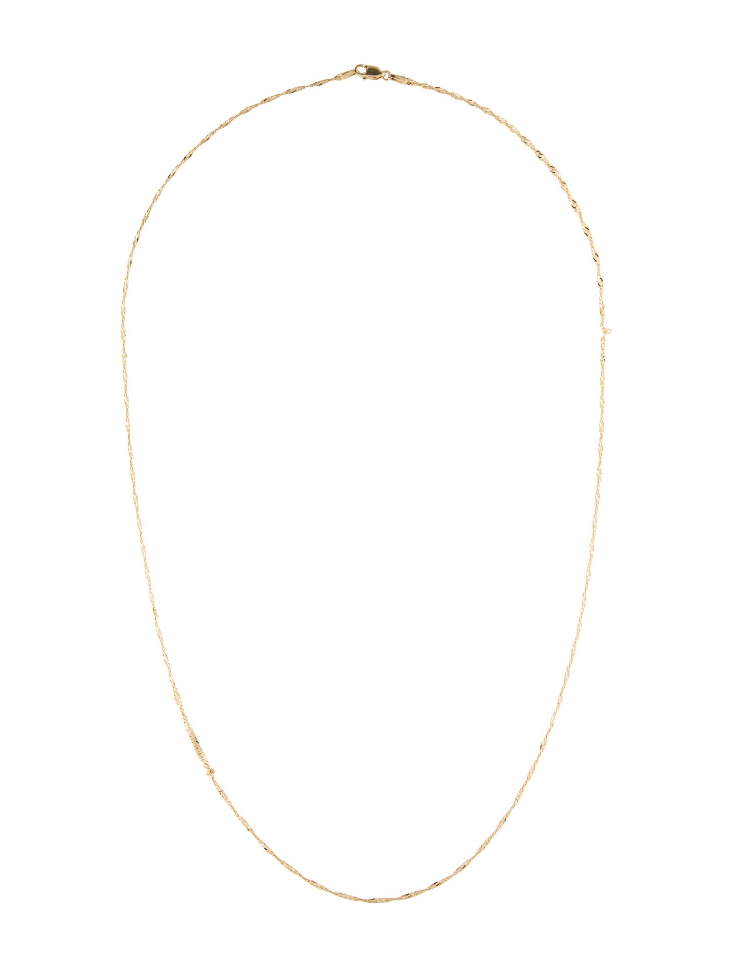 Necklace 14K Singapore Chain Necklace