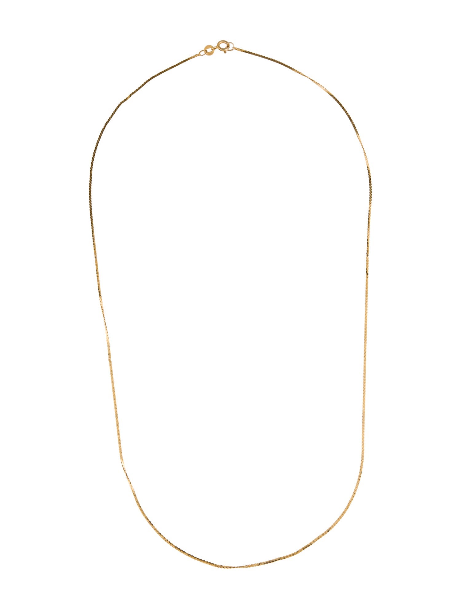 Necklace 14K Serpentine Chain