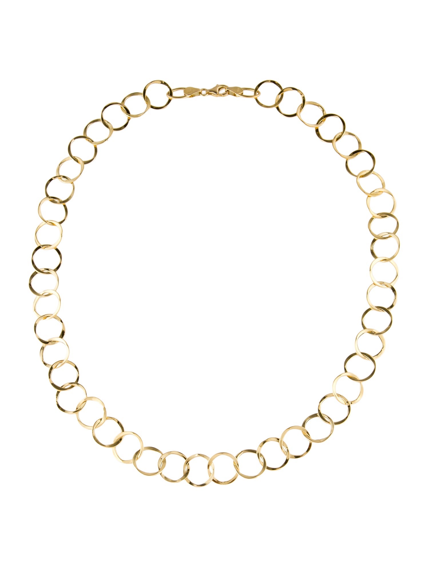 Necklace 14K Interlocking Circles Chain Necklace