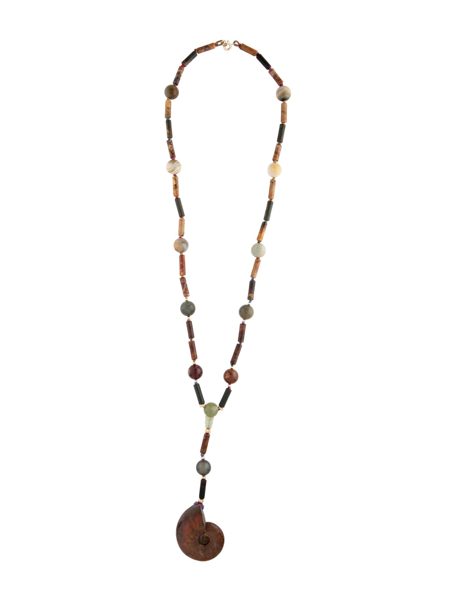 Necklace 14K Multistone