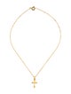 Necklace 21K Cross Pendant Necklace