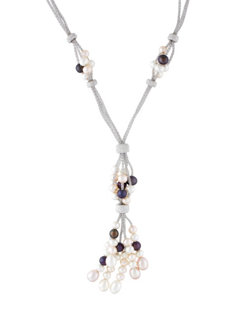 Necklace 18K Pearl Lavalier Necklace