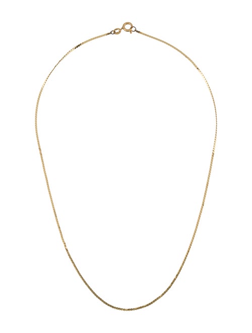 14K 'S' Link Chain Necklace yellow