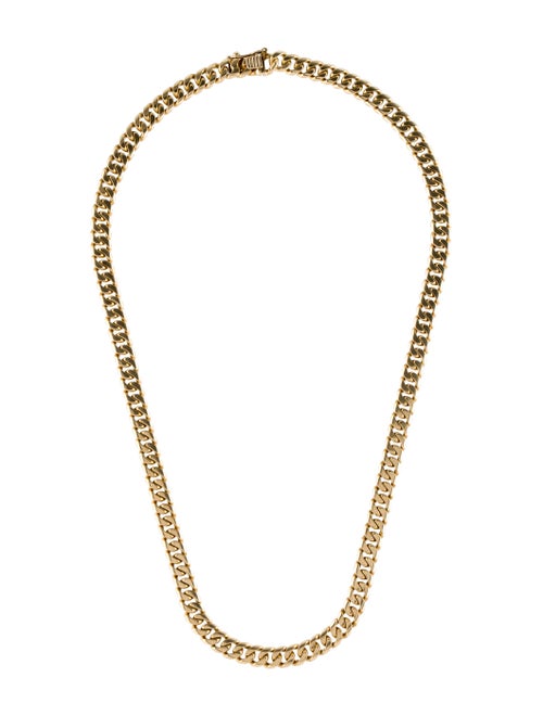 14K Curb Chain-Link Necklace yellow