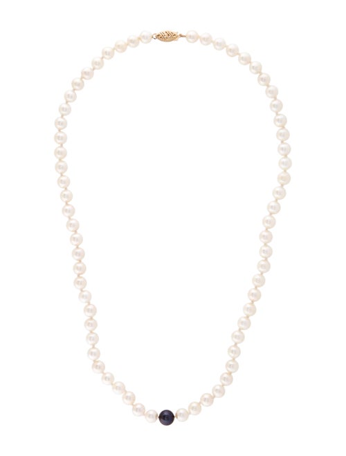 14K Pearl Necklace yellow