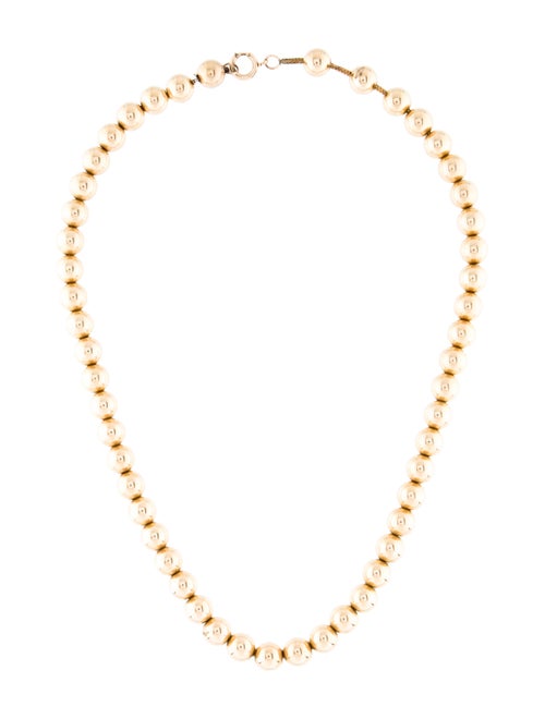 14K Bead Necklace yellow