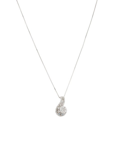 Necklace 14K Diamond Pendant Necklace white