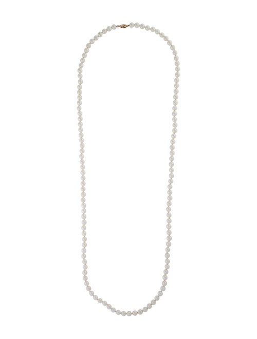 14K Pearl Strand Necklace white
