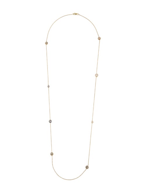 Necklace 18K Diamond Station Necklace yellow