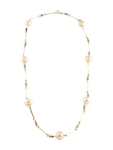Necklace 14K Pearl Station 10.5 - 11.5mm
