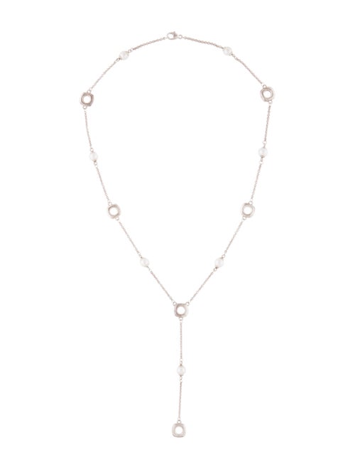 Pearl Lavalier Necklace silver