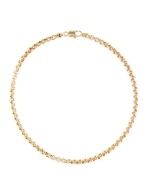 14K Box Chain Necklace yellow