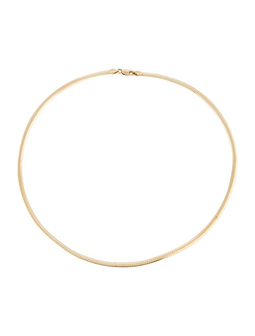 Necklace 14K Omega Chain Necklace yellow