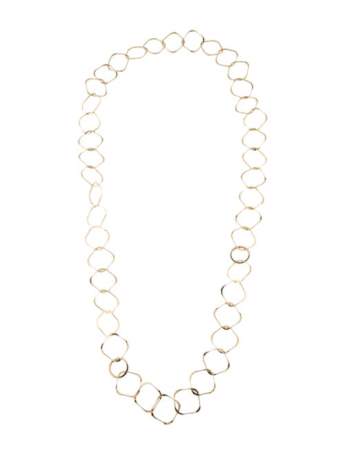 14K Hammered Chain Necklace yellow