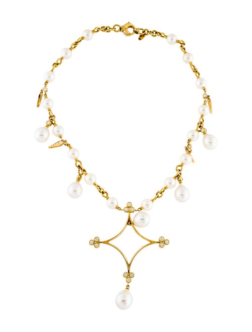 Prince Dimitri 18K 1.72ctw Pearl & Diamond Necklac
