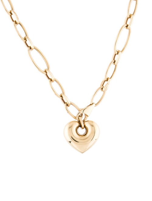 Necklace 14K Heart Pendant Necklace yellow