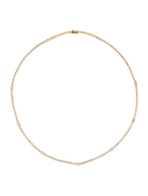 Necklace 18K 6.82 Diamond Collar Necklace yellow