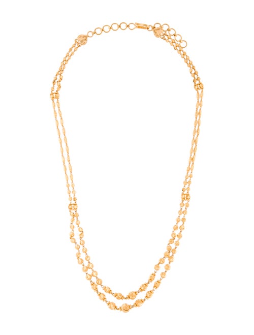 Necklace 22K Beaded Collar Necklace yellow